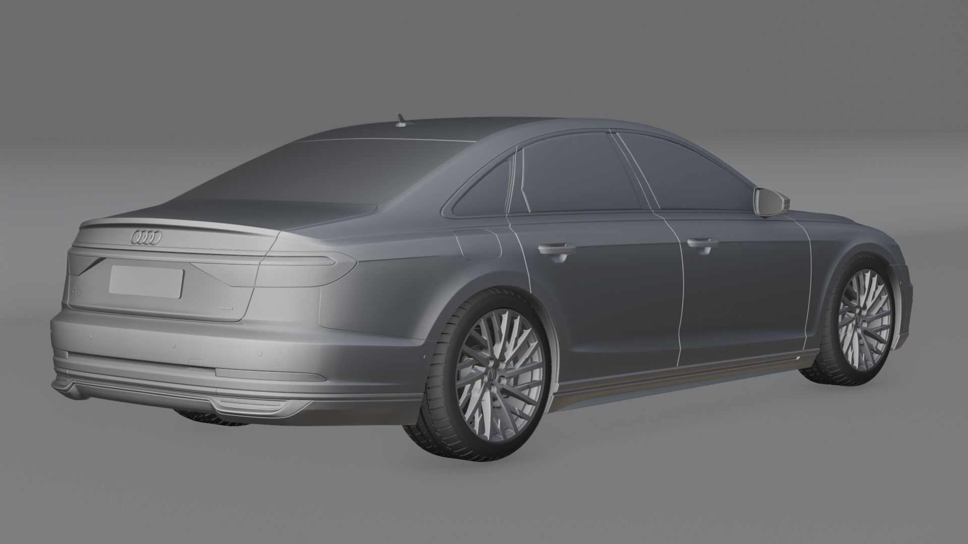 2017 Audi A8  Free 3D model_6