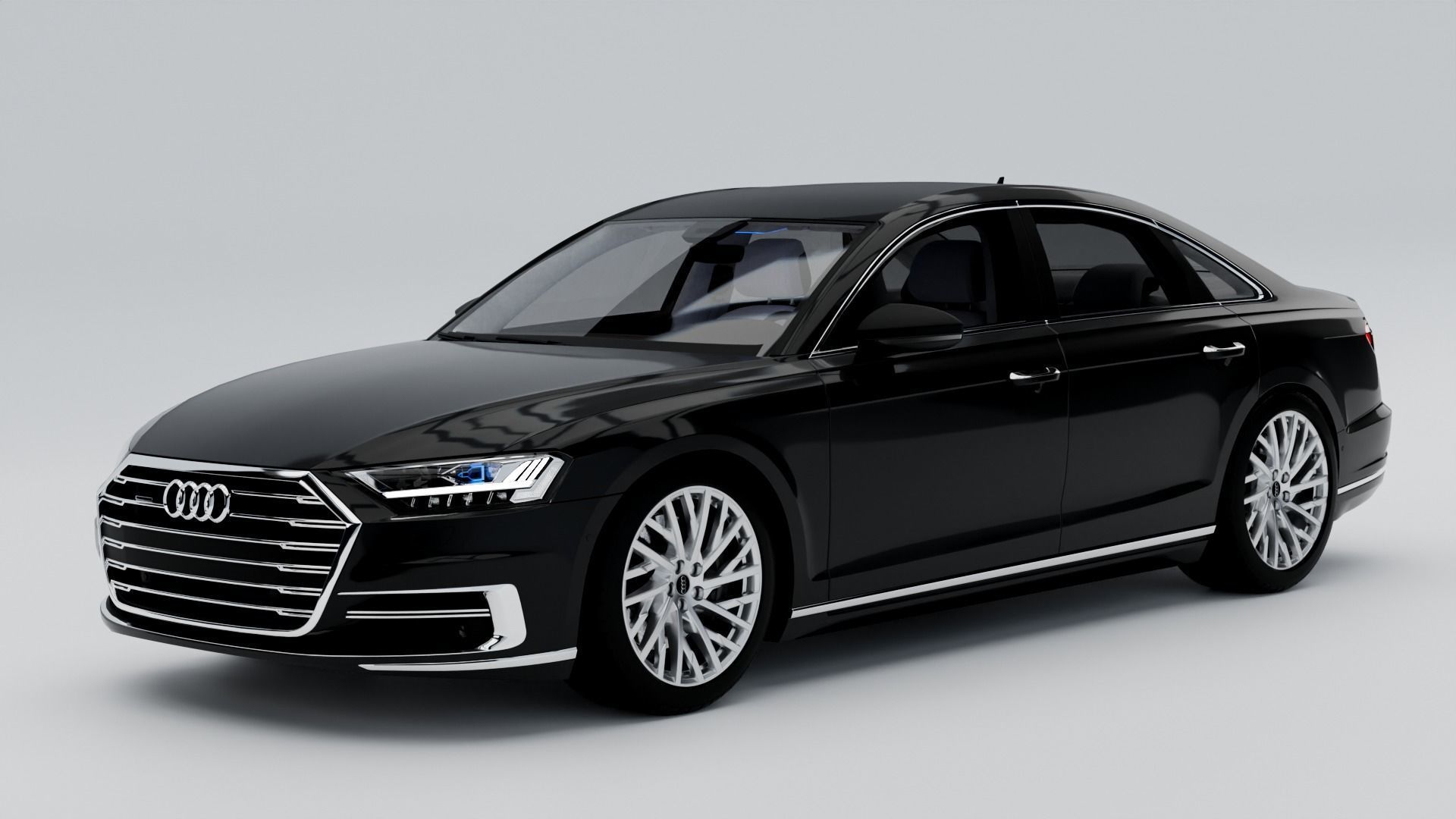 2017 Audi A8  Free 3D model_2