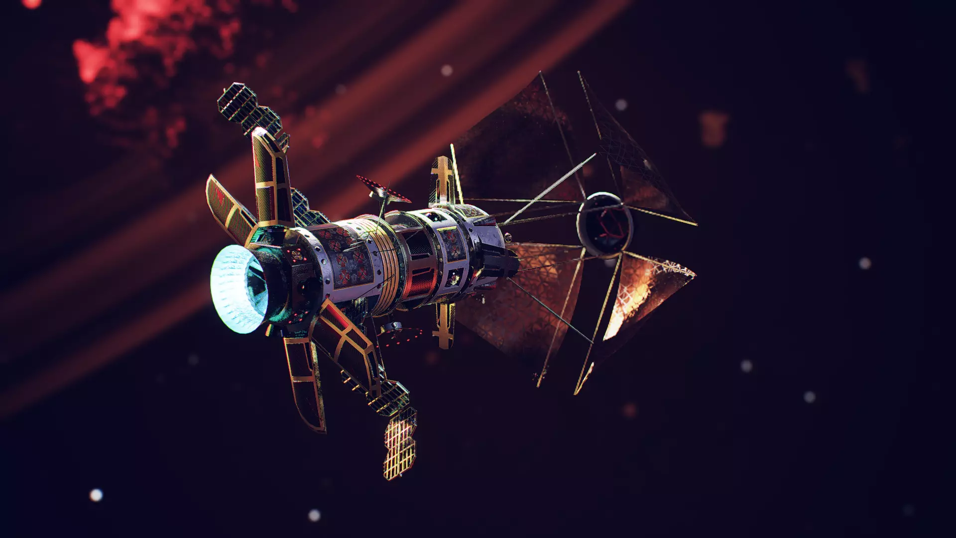 Space explorer Low-poly 3D model_0