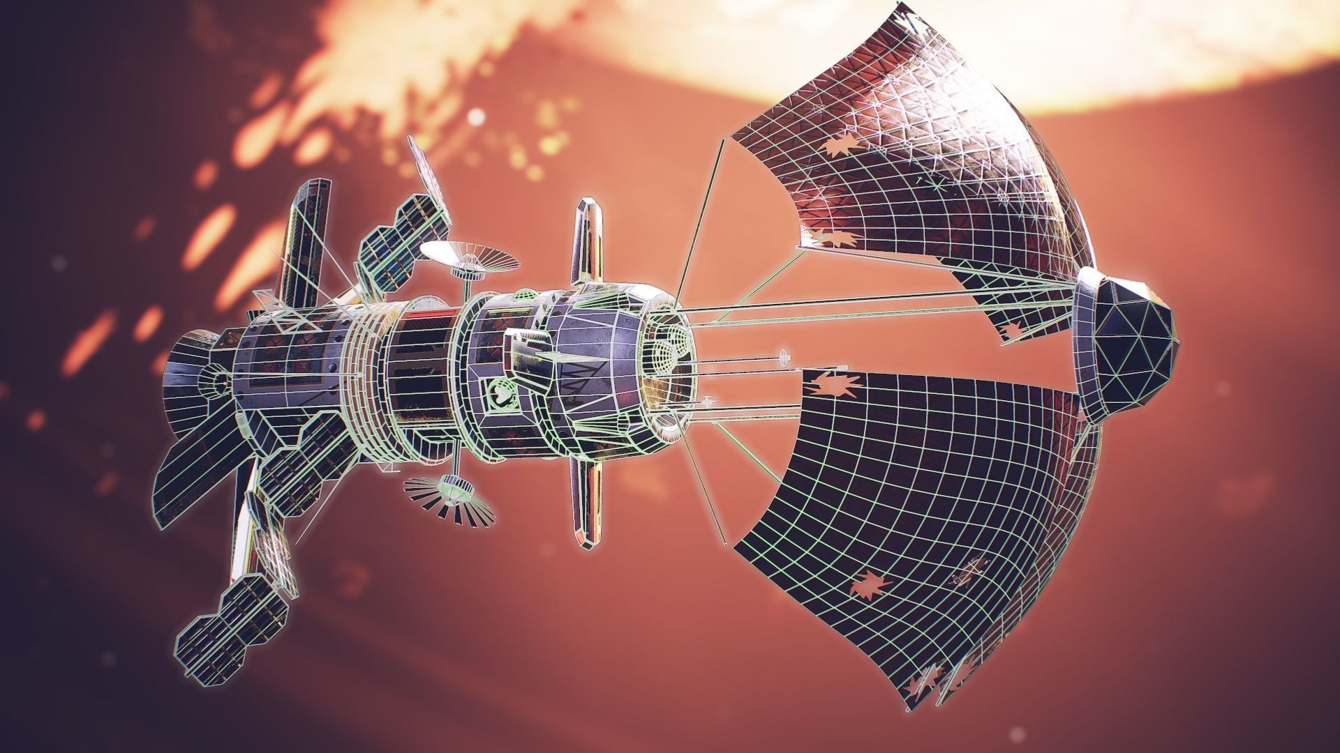 Space explorer Low-poly 3D model_3