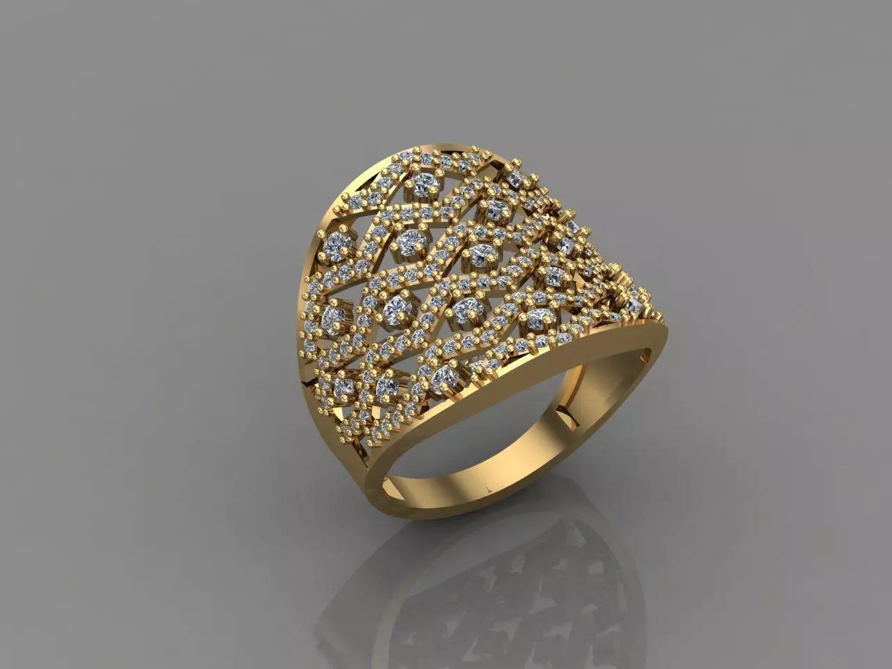 Women Ring With Stone 3DM Mix Print Model 3D print model_0