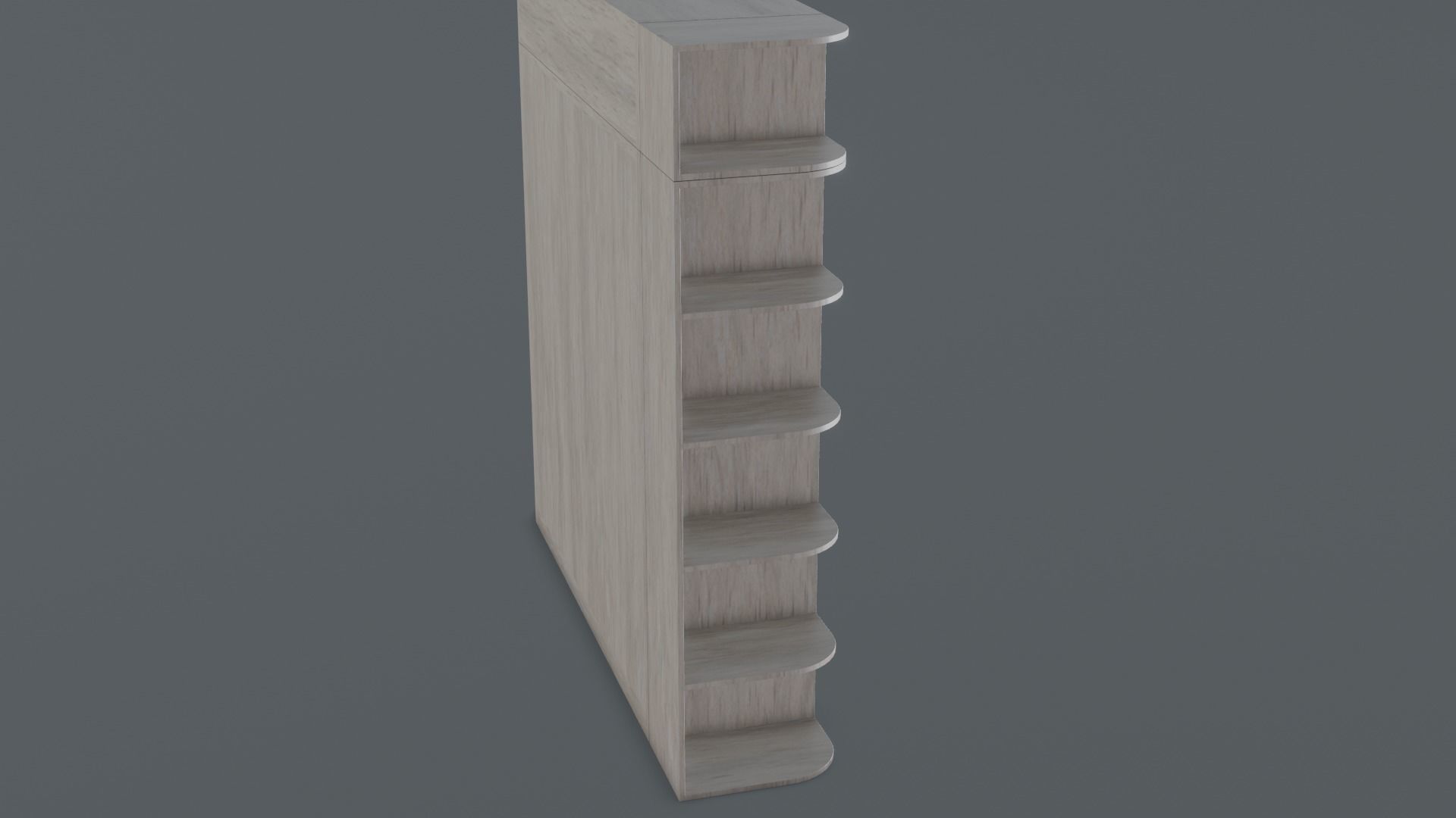 Scandinavian Modern Wardrobe Low-poly 3D model_5