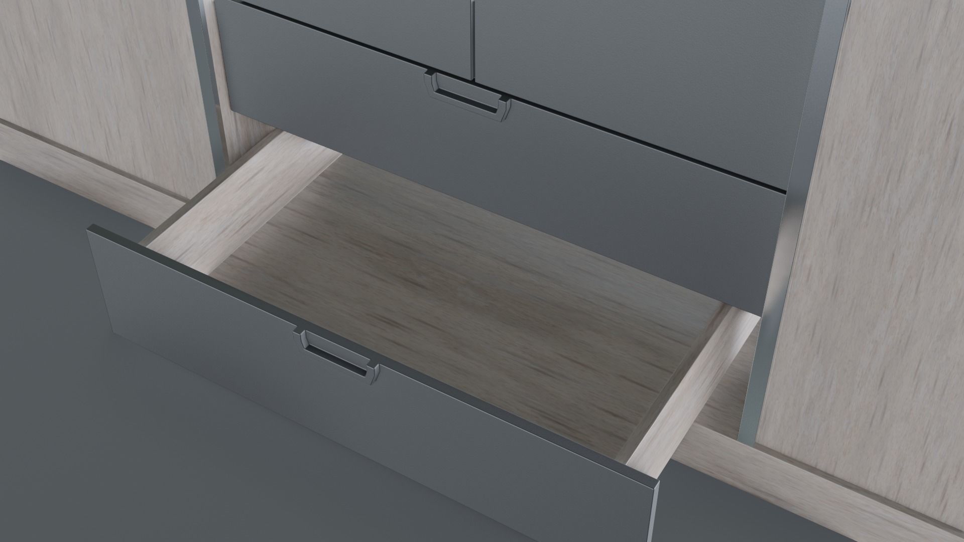 Scandinavian Modern Wardrobe Low-poly 3D model_20