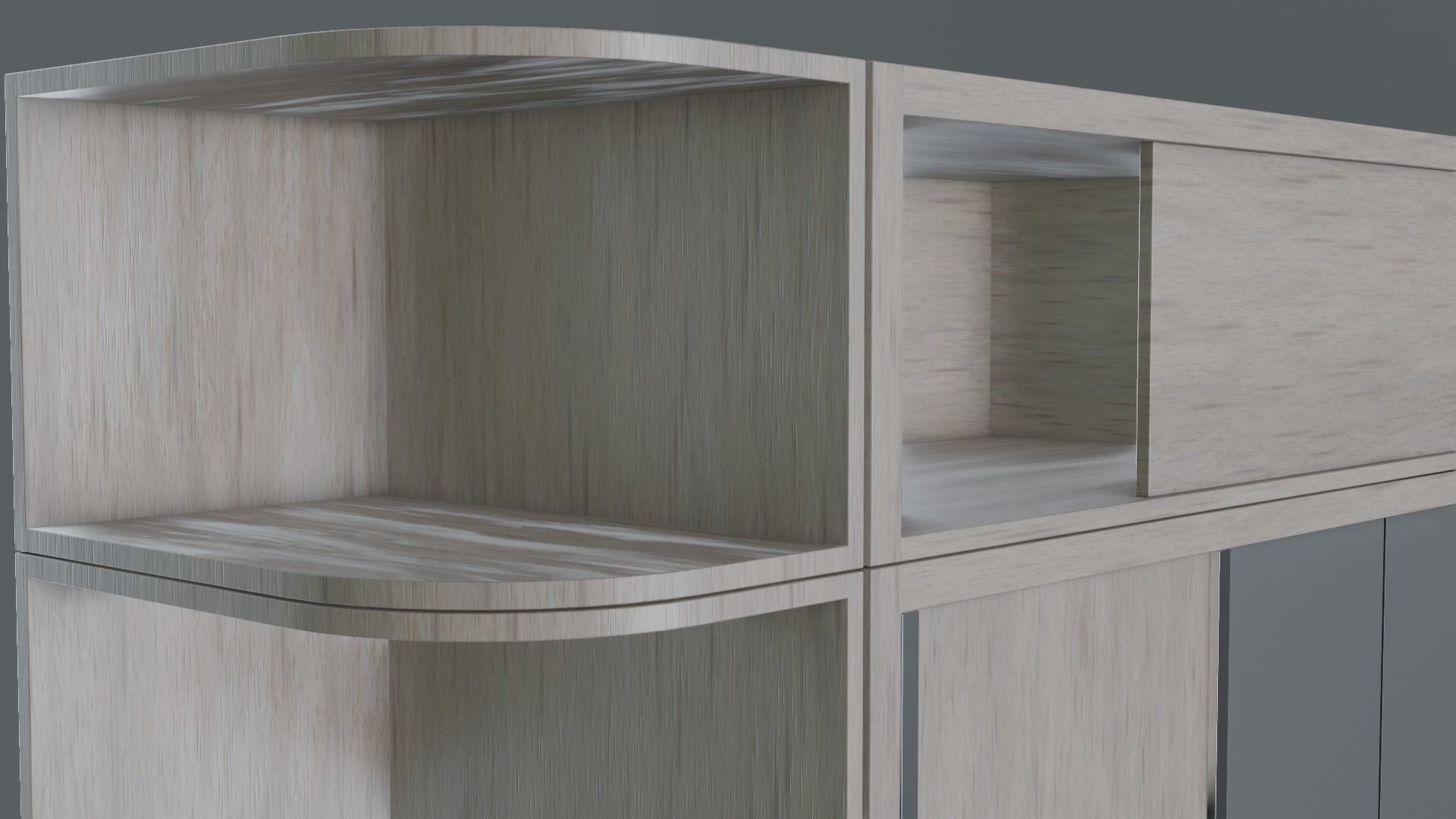 Scandinavian Modern Wardrobe Low-poly 3D model_24