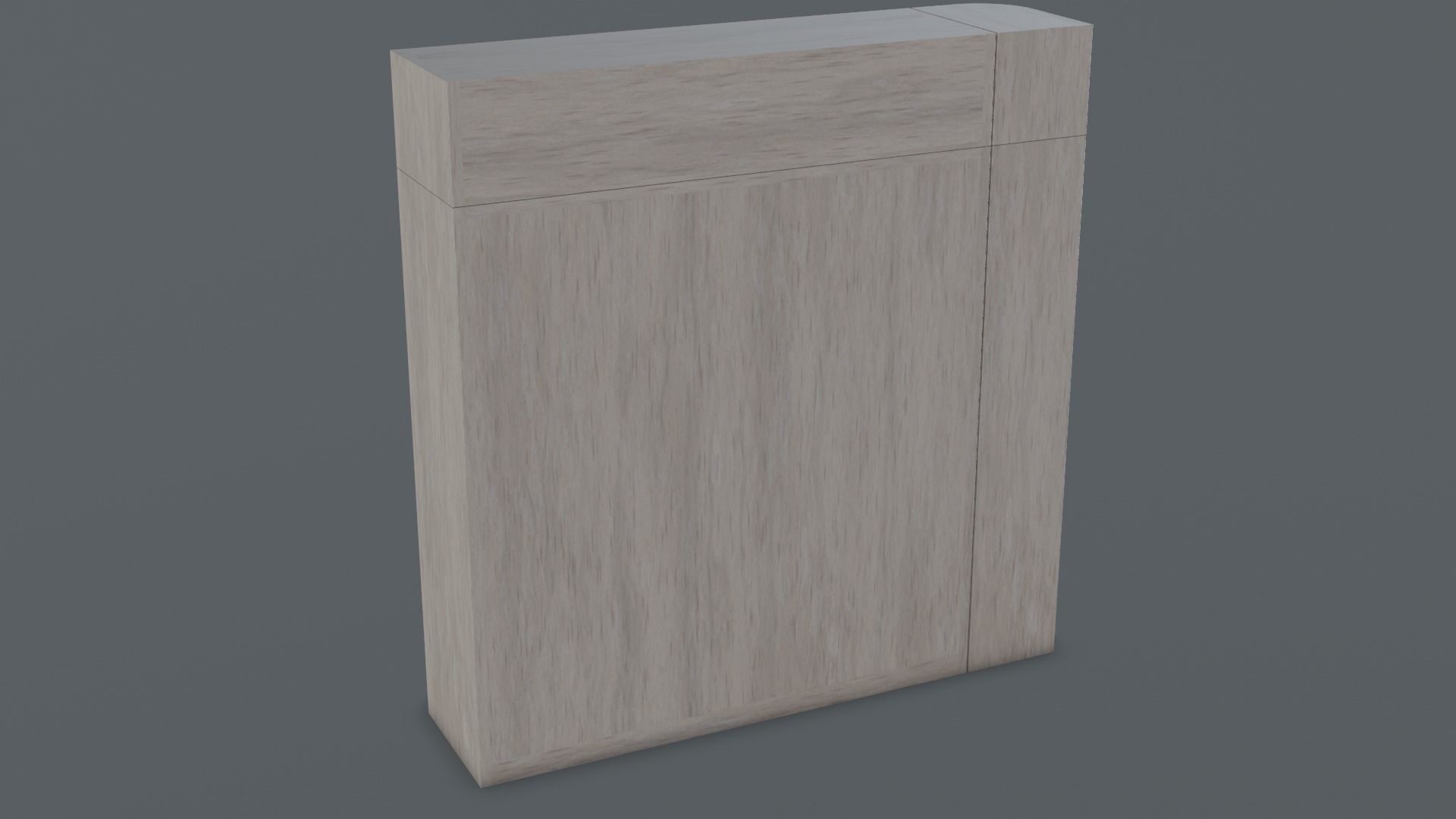 Scandinavian Modern Wardrobe Low-poly 3D model_4