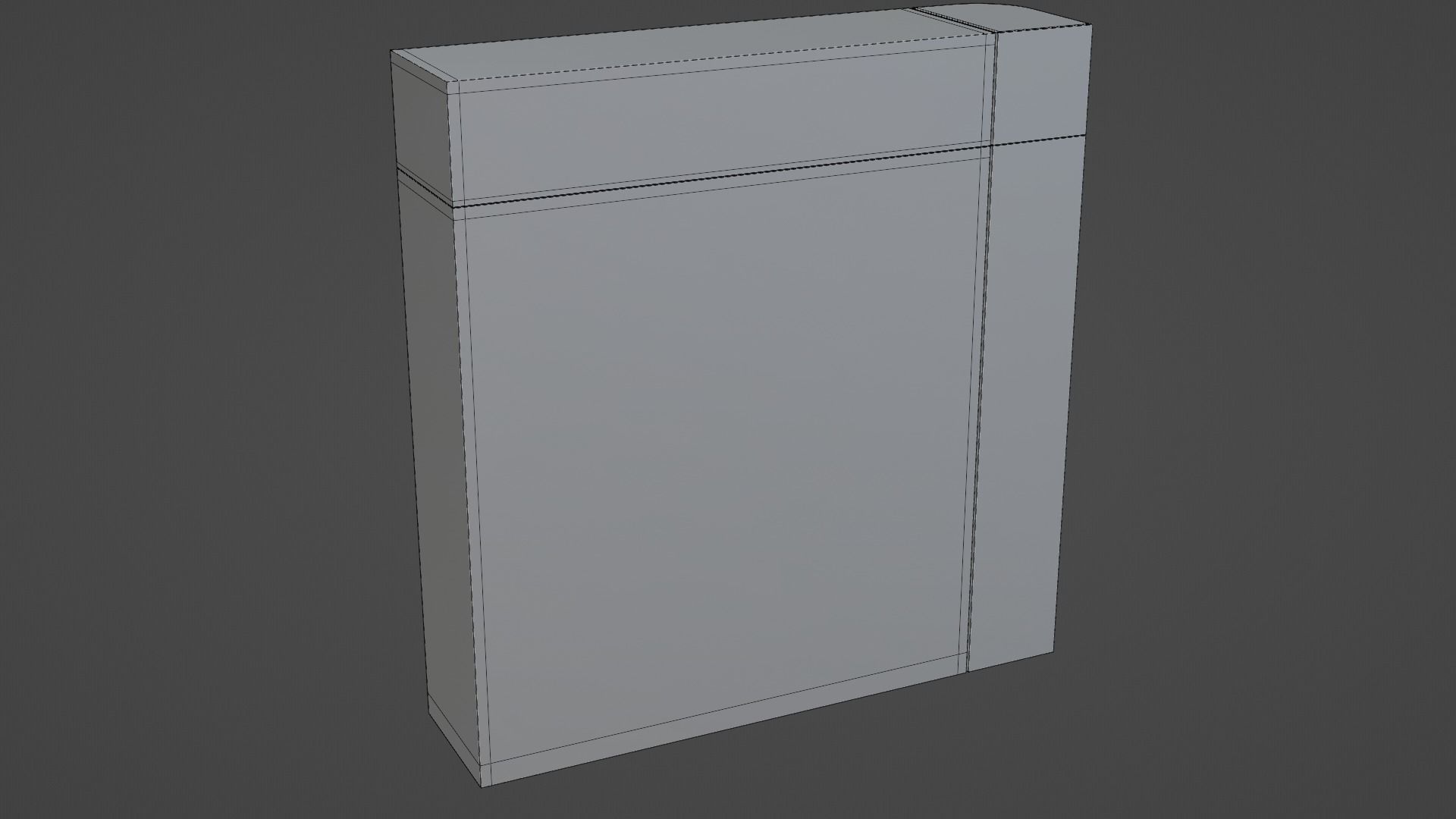 Scandinavian Modern Wardrobe Low-poly 3D model_27