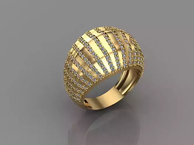 Women Ring With Stone 3DM Mix Print Model 3D print model