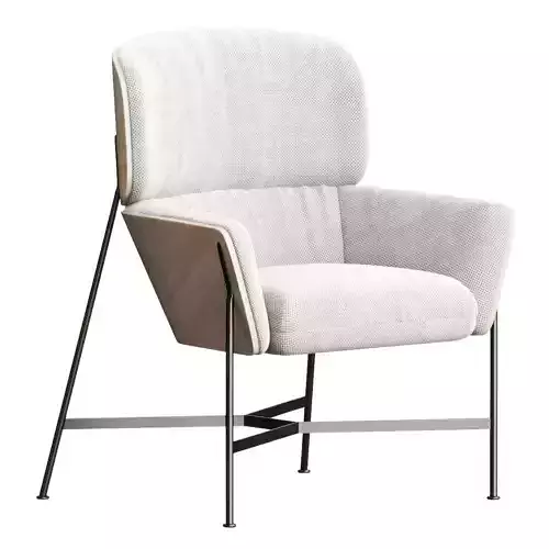 CARISTO Fabric armchair By SP01 3D model