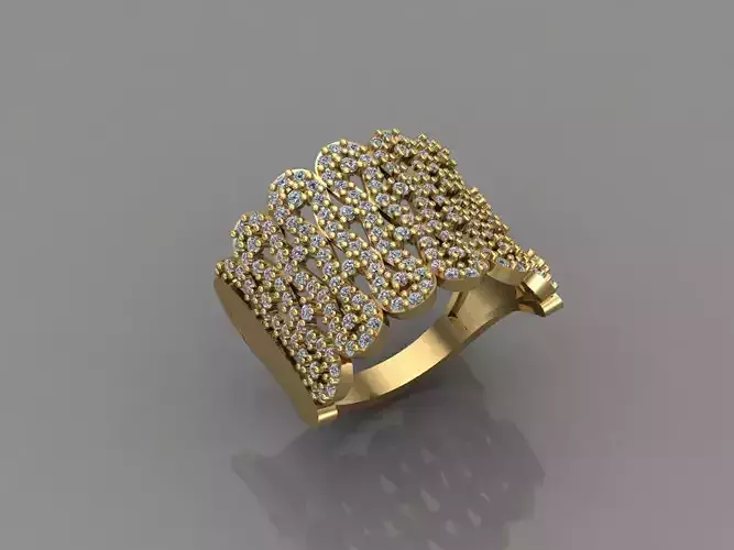 Women Ring With Stone 3DM Mix Print Model 3D print model