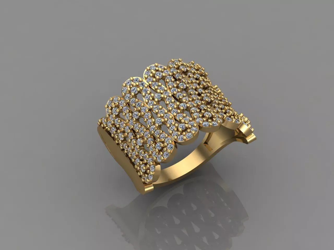 Women Ring With Stone 3DM Mix Print Model 3D print model_0