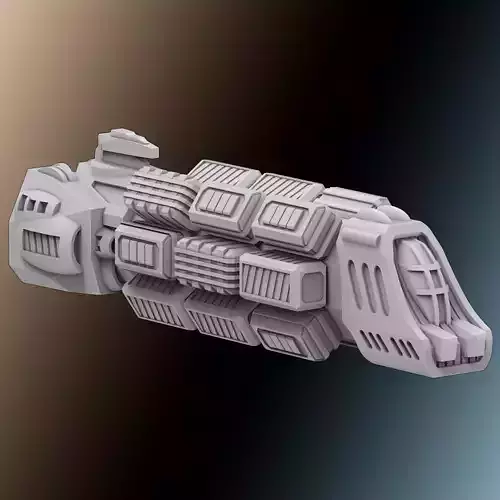 Spaceship Freighter for Miniature Wargaming