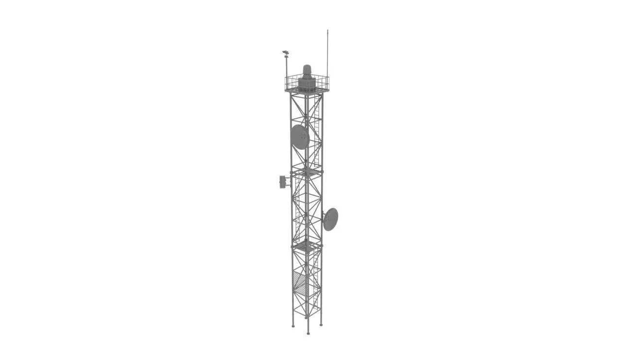 Radar Tower 3D model
