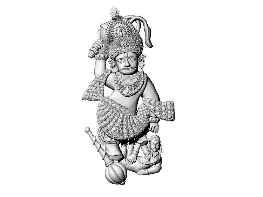 hanumanji sarangpur 3D print model_1