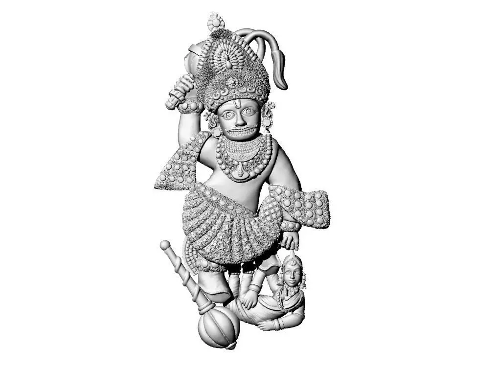 hanumanji sarangpur 3D print model_0