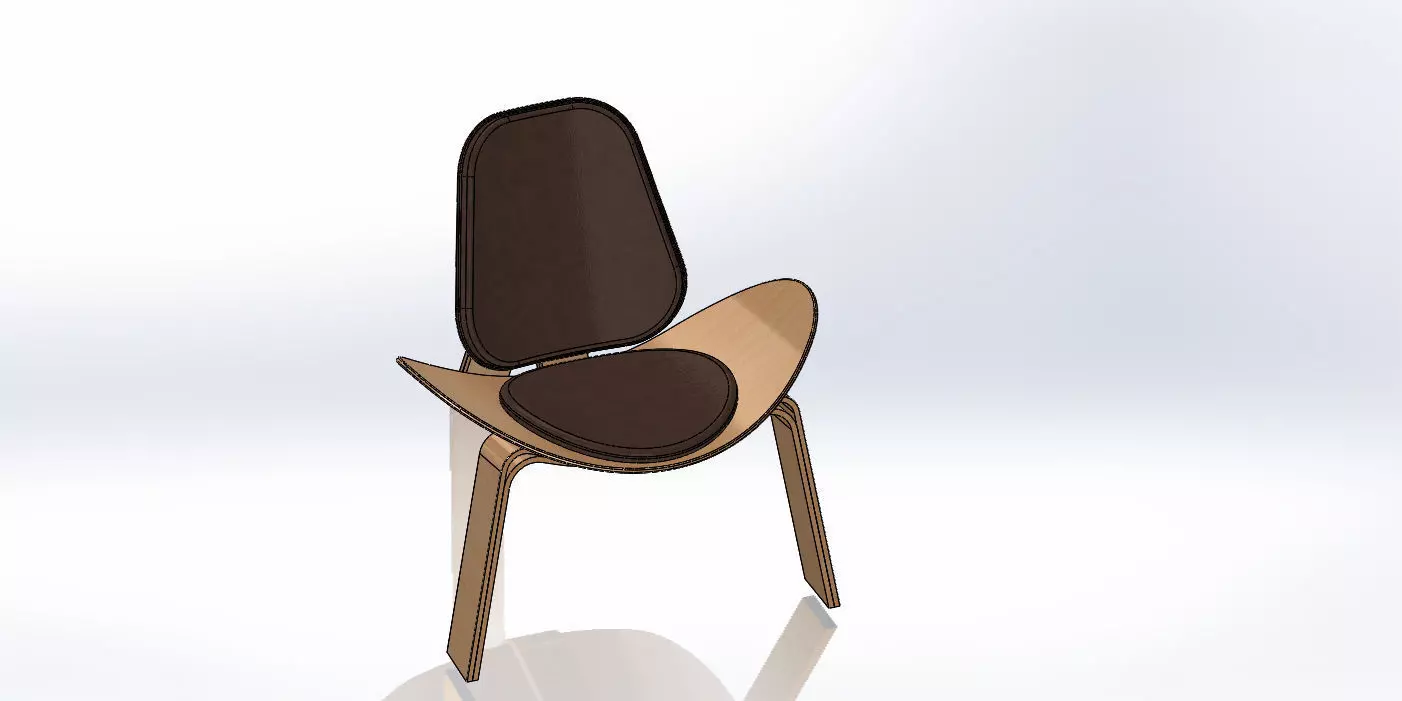 Shell Chair 3D model_0