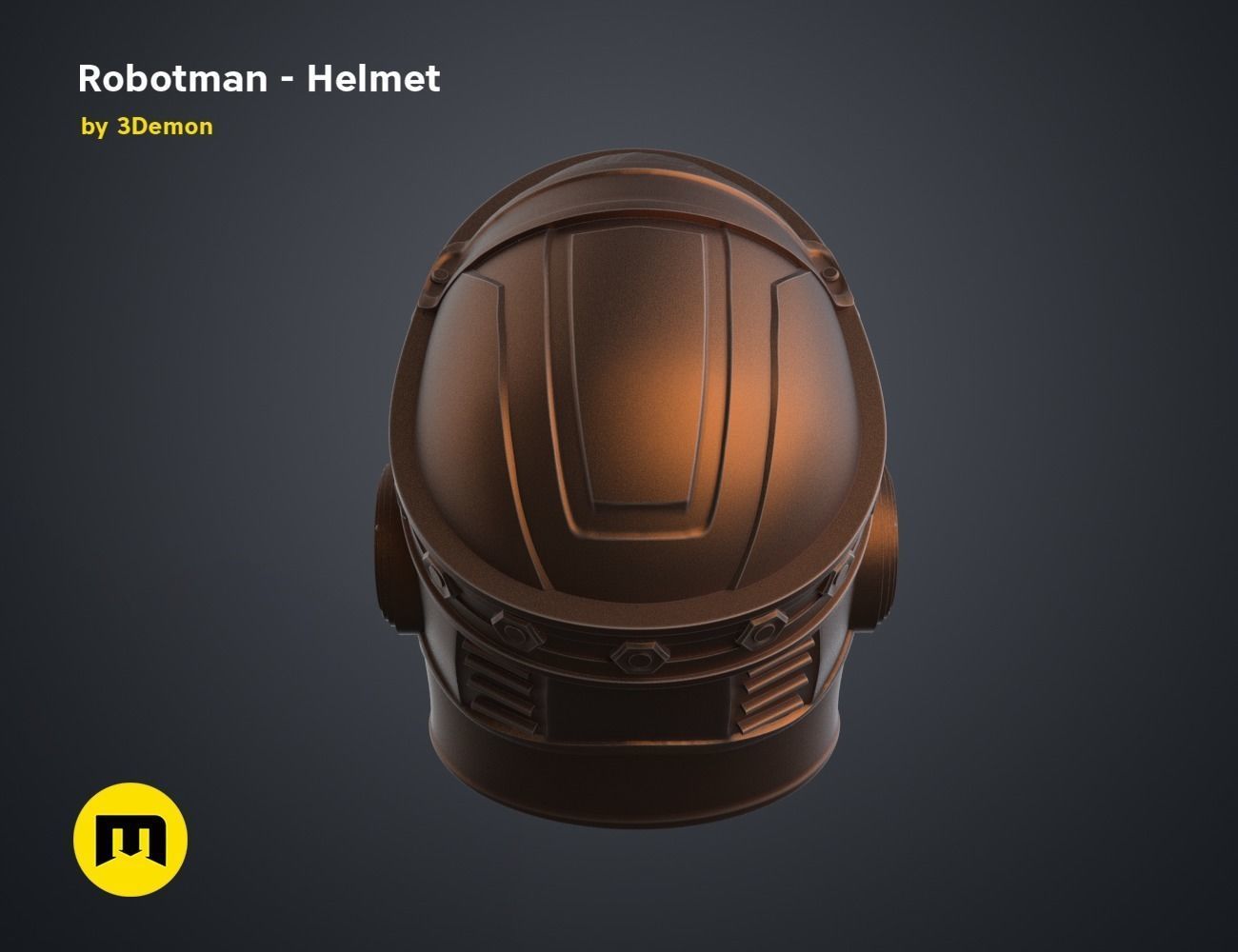 Robotman - Head 3D print model_23