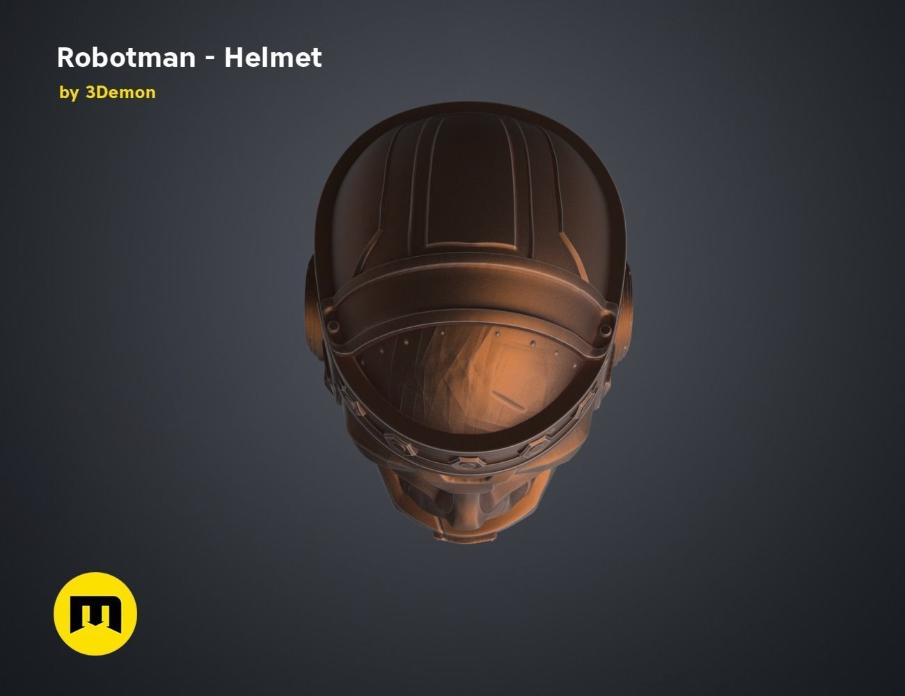 Robotman - Head 3D print model_20