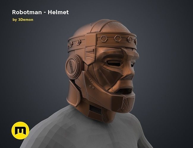 Robotman - Head 3D print model