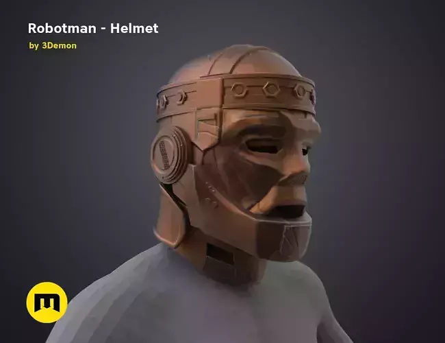 Robotman - Head 3D print model