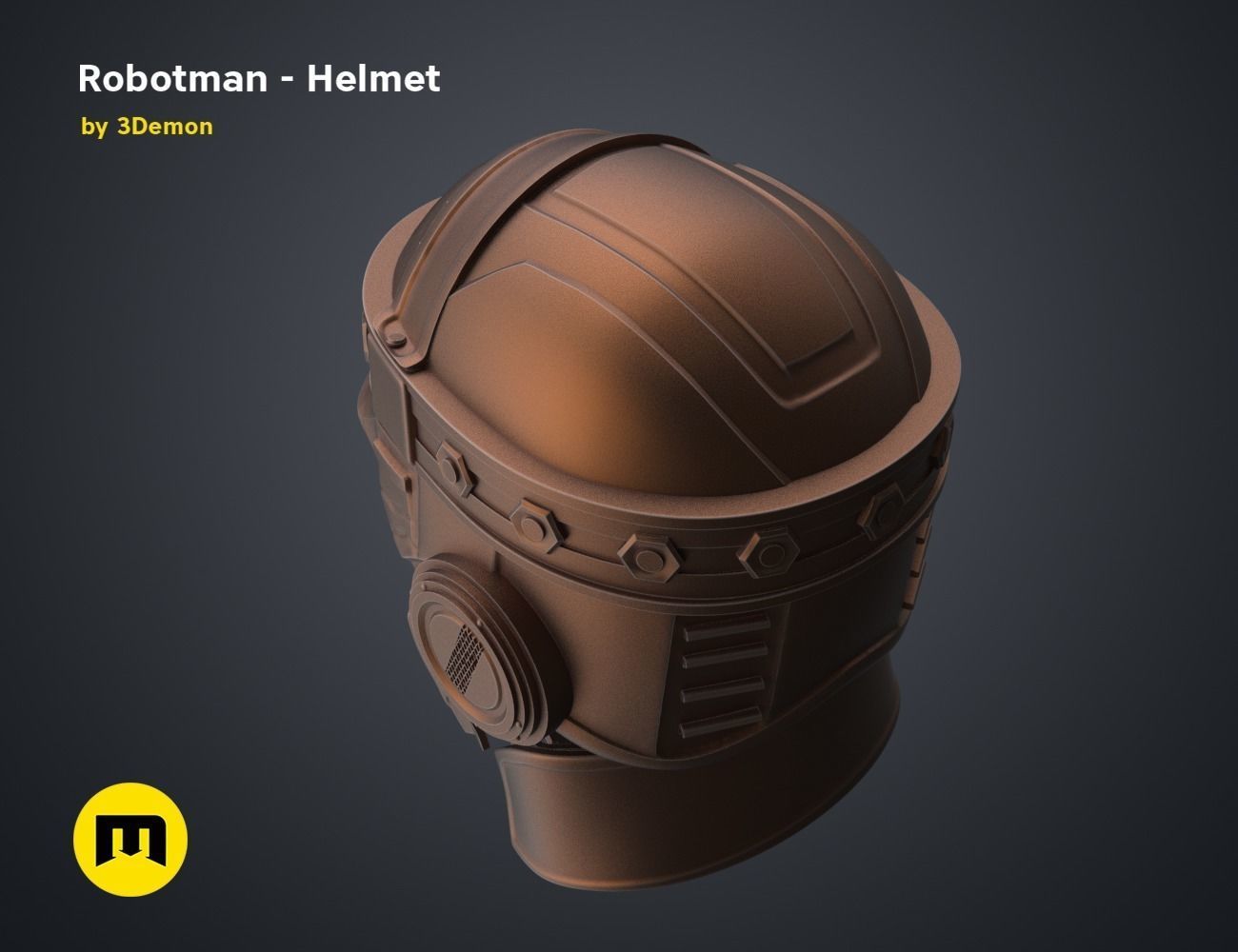 Robotman - Head 3D print model_21