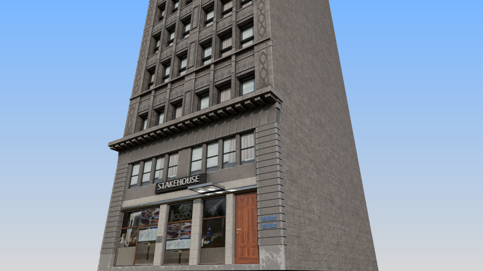 buiding tall building in sky 3D model_2
