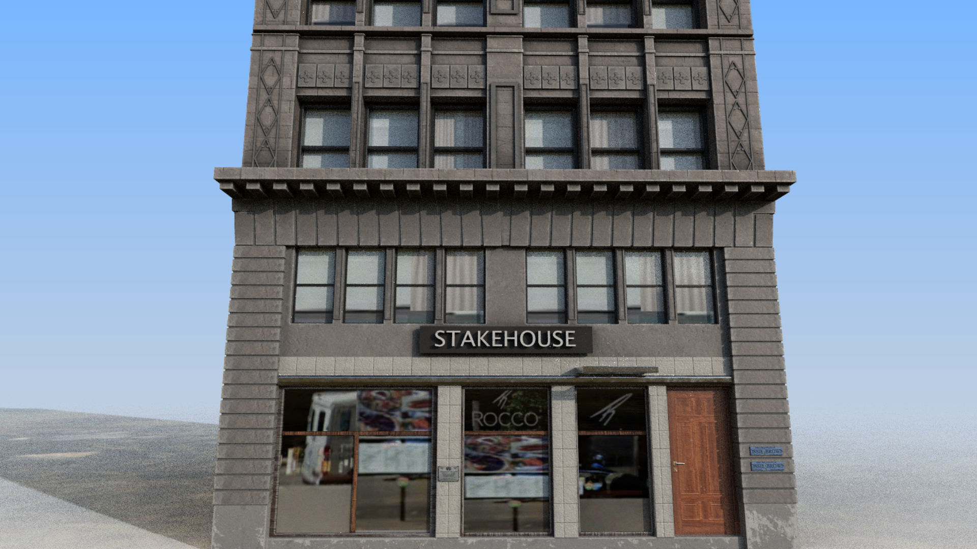 buiding tall building in sky 3D model_10