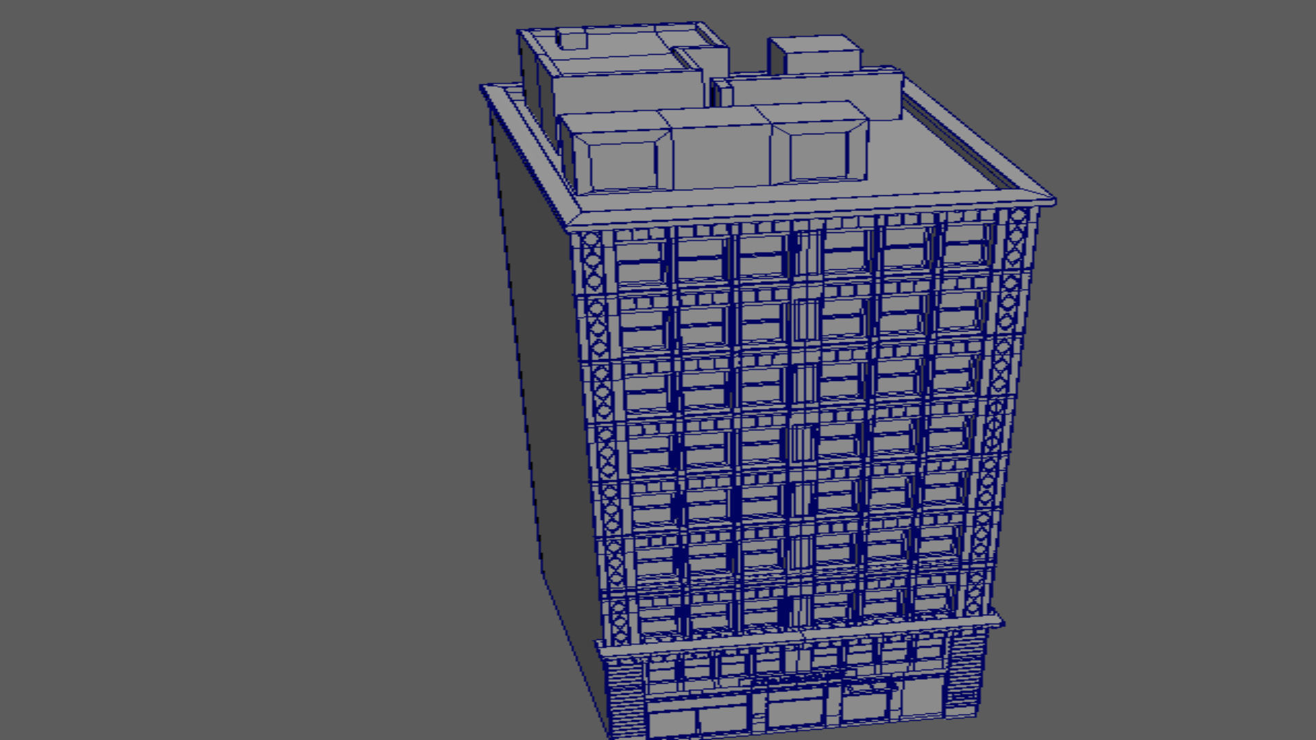 buiding tall building in sky 3D model_12
