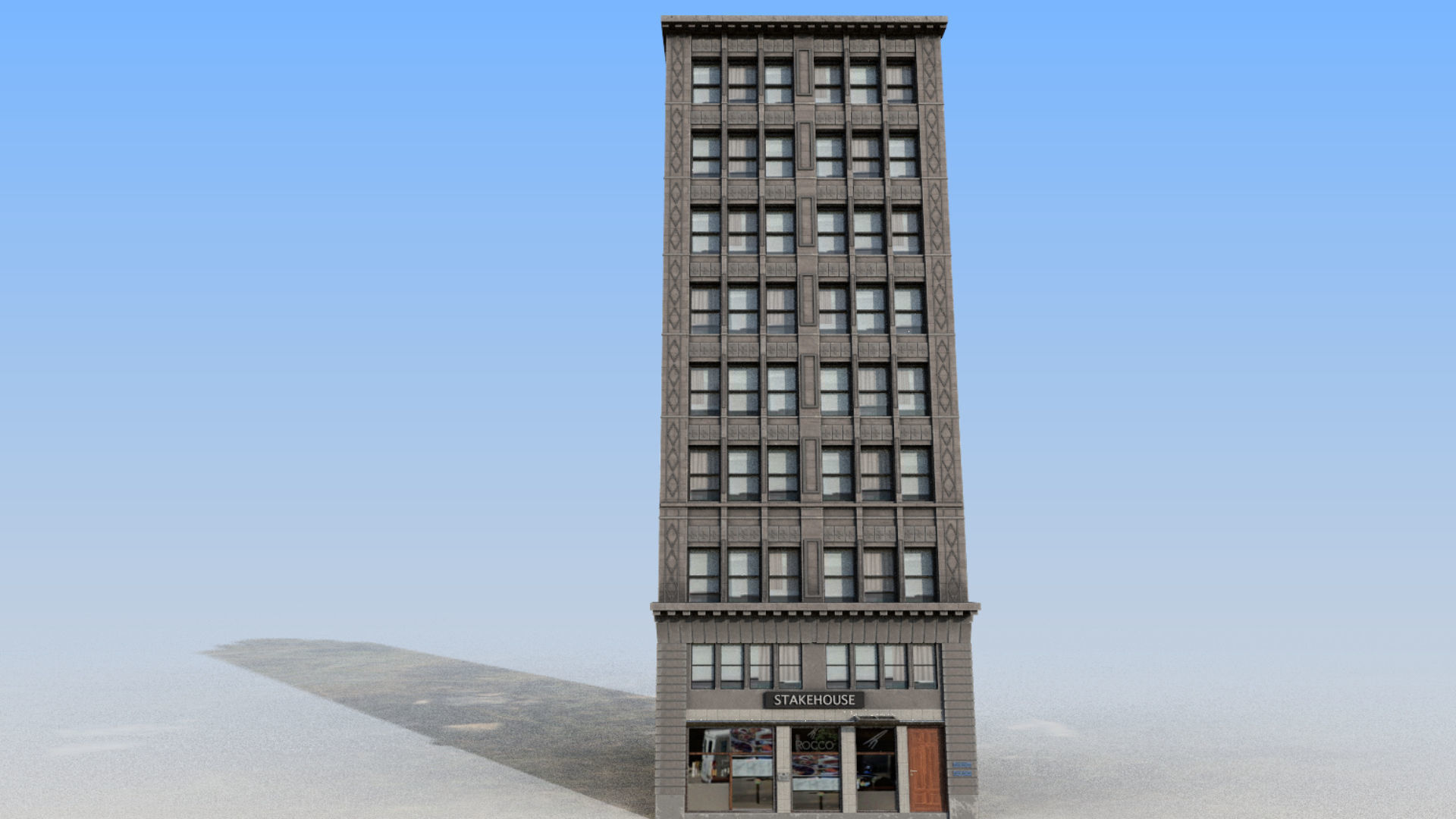 buiding tall building in sky 3D model_6