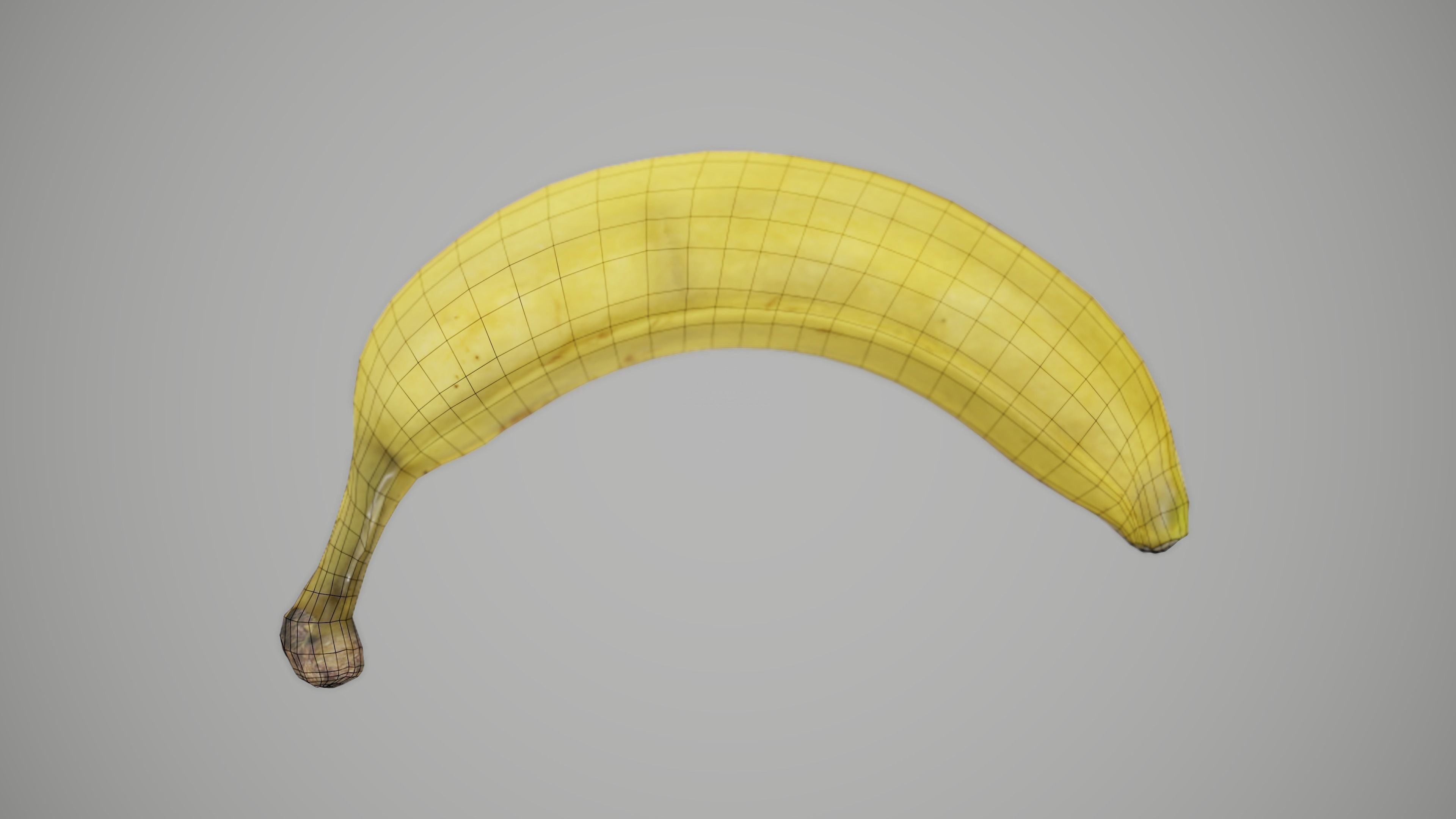 Banana Low-poly 3D model_6