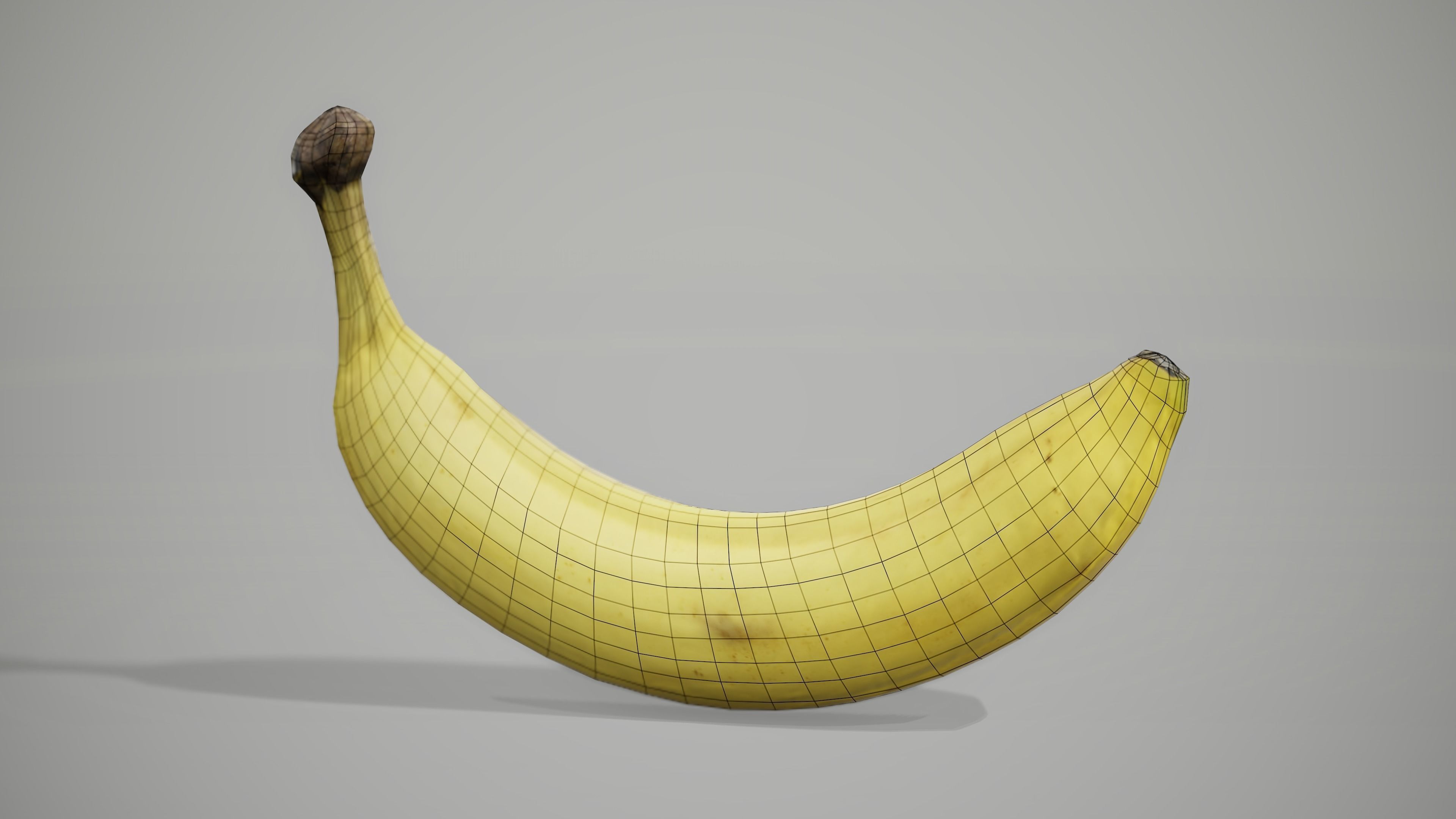 Banana Low-poly 3D model_10