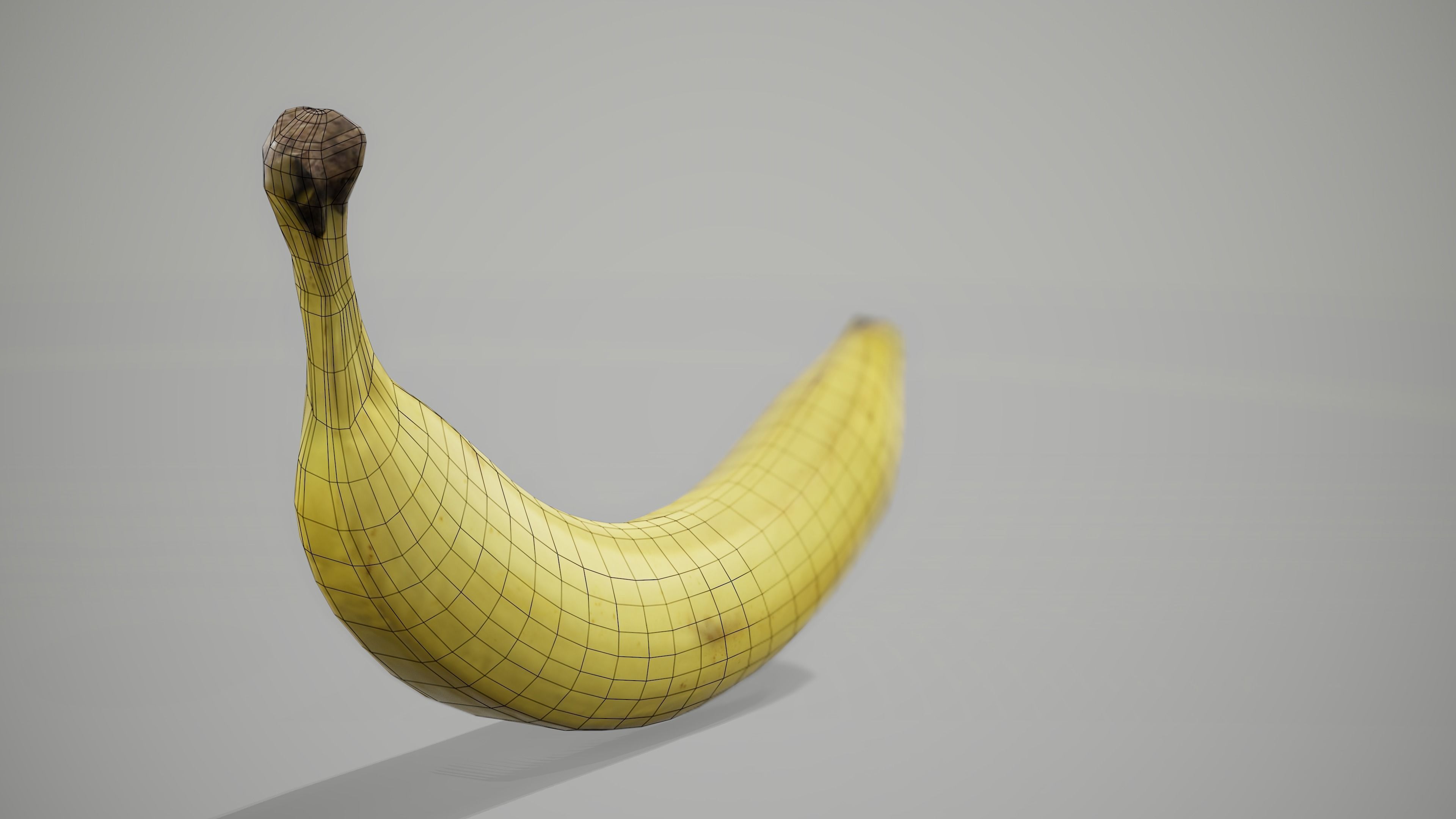 Banana Low-poly 3D model_12