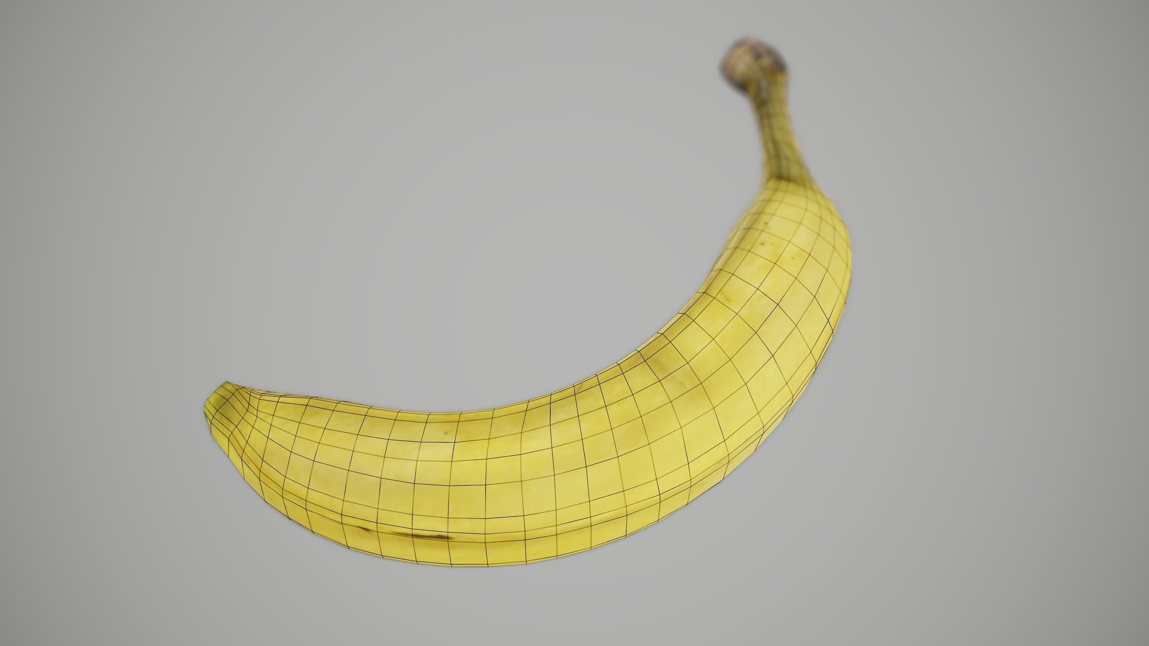 Banana Low-poly 3D model_8