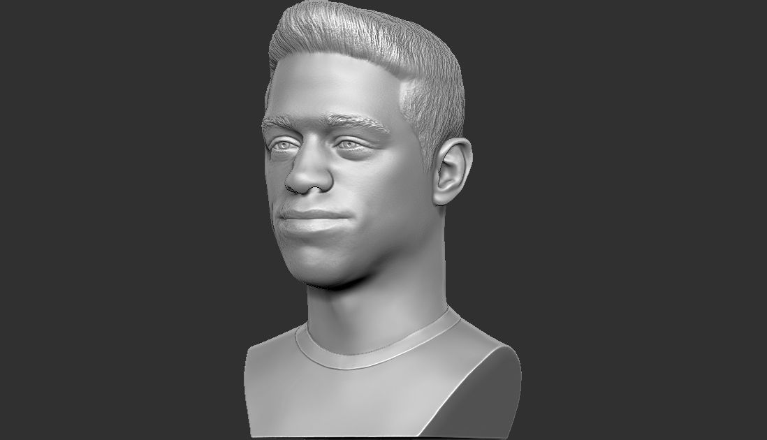 Pete Davidson bust ready for full color 3D printing 3D print model_21