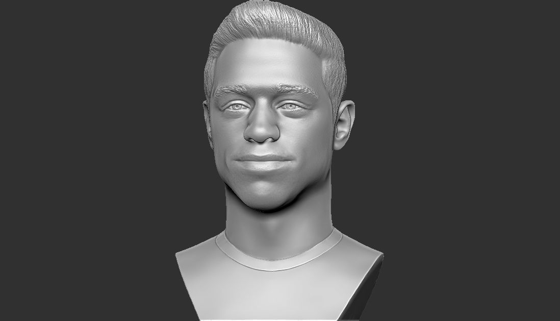 Pete Davidson bust ready for full color 3D printing 3D print model_20