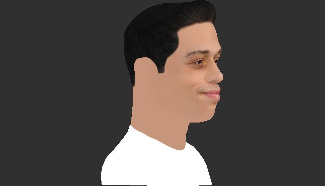 Pete Davidson bust ready for full color 3D printing 3D print model_16