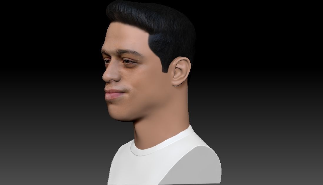 Pete Davidson bust ready for full color 3D printing 3D print model_3