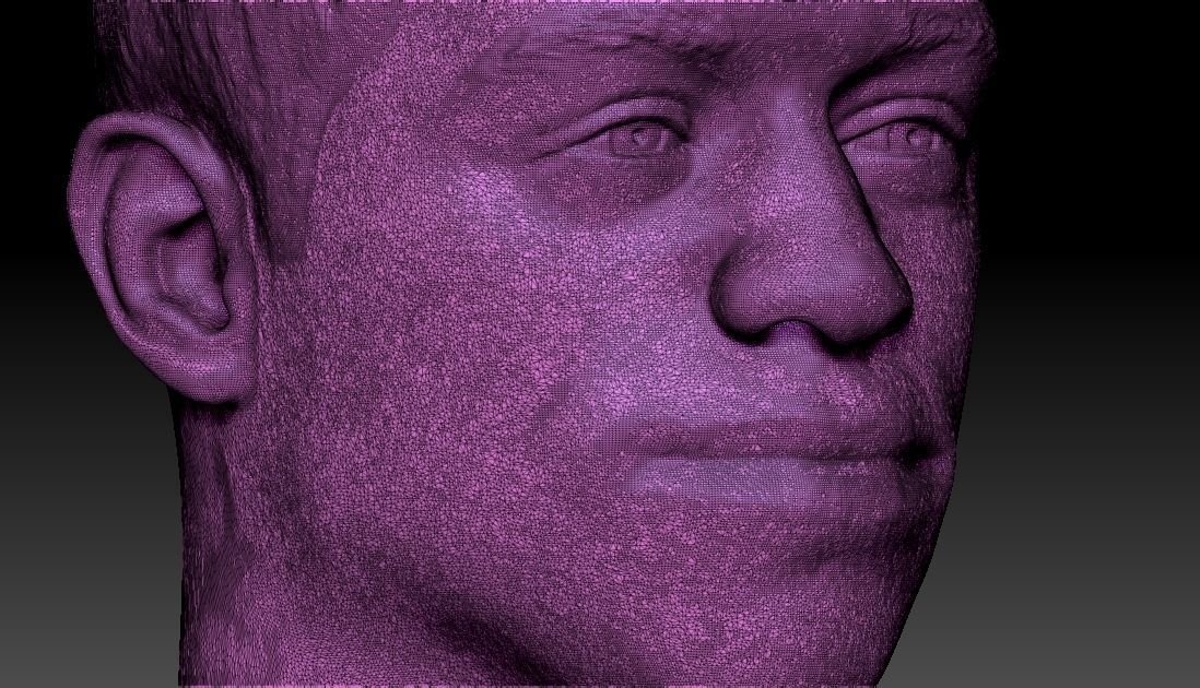 Pete Davidson bust ready for full color 3D printing 3D print model_47