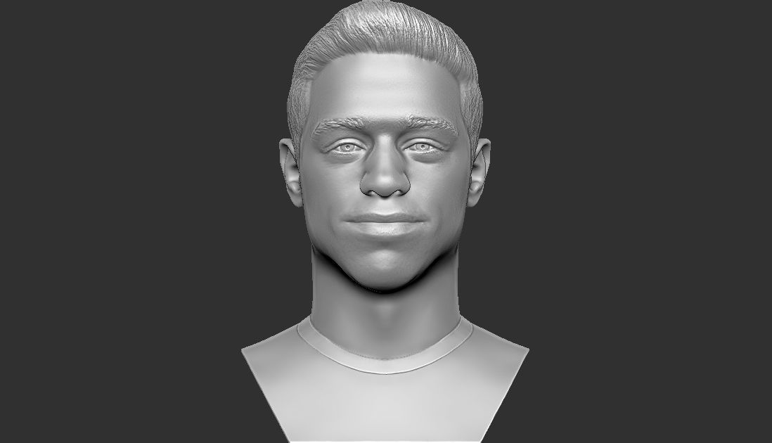 Pete Davidson bust ready for full color 3D printing 3D print model_19