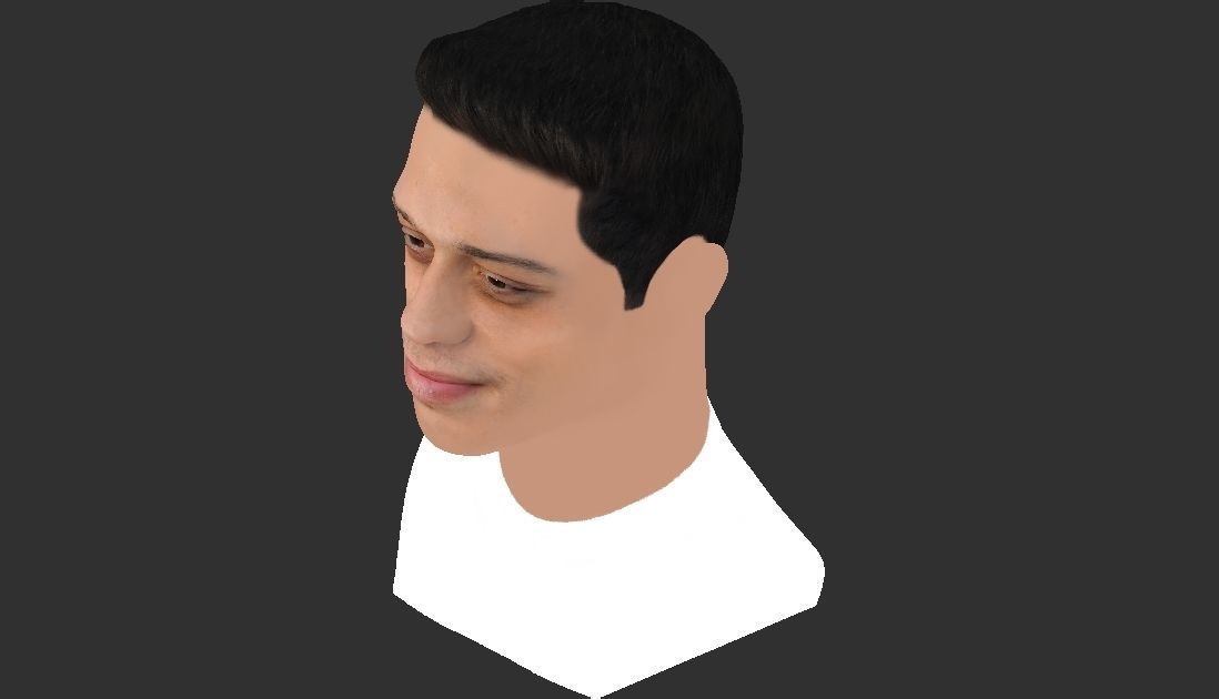 Pete Davidson bust ready for full color 3D printing 3D print model_17