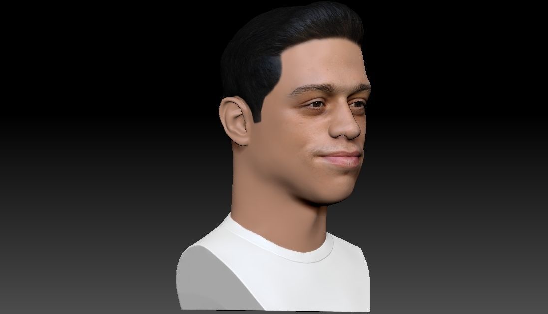 Pete Davidson bust ready for full color 3D printing 3D print model_9