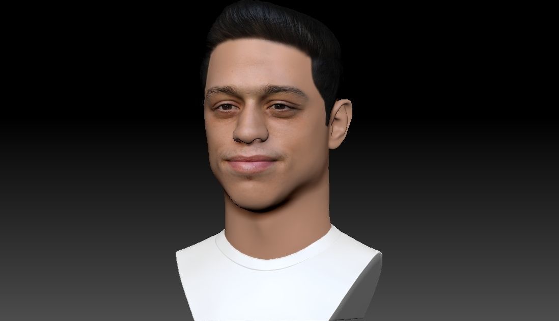Pete Davidson bust ready for full color 3D printing 3D print model_1