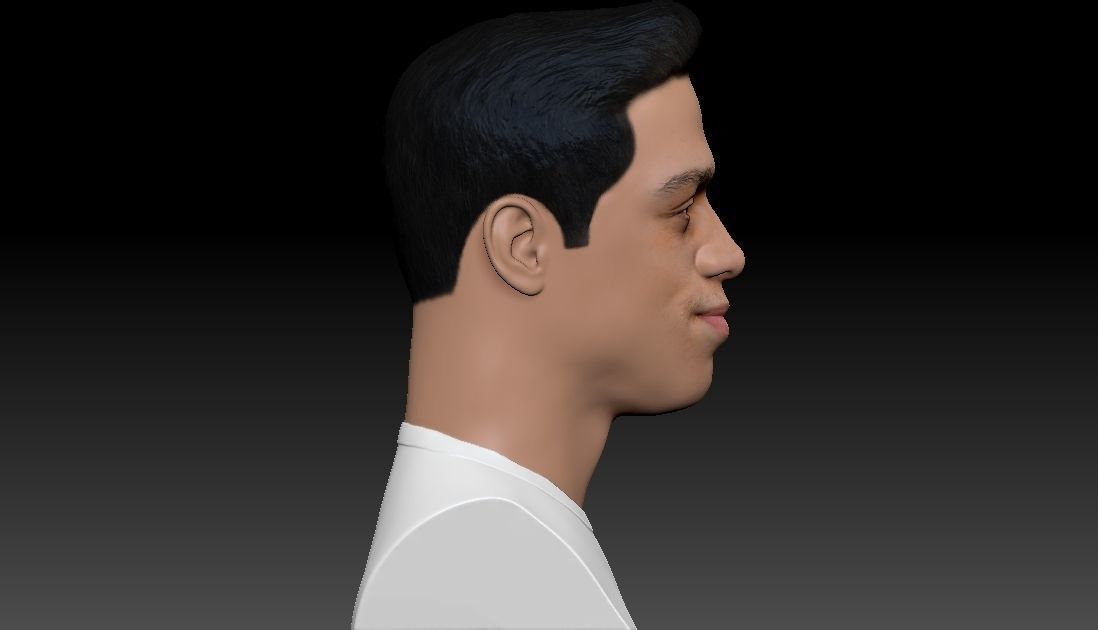 Pete Davidson bust ready for full color 3D printing 3D print model_8