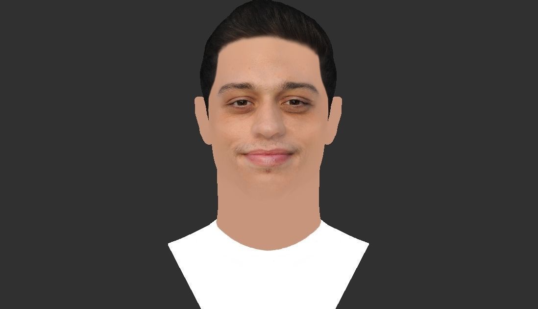 Pete Davidson bust ready for full color 3D printing 3D print model_15