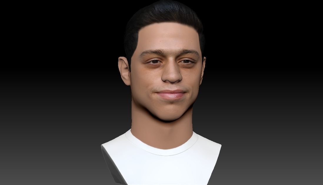 Pete Davidson bust ready for full color 3D printing 3D print model_10