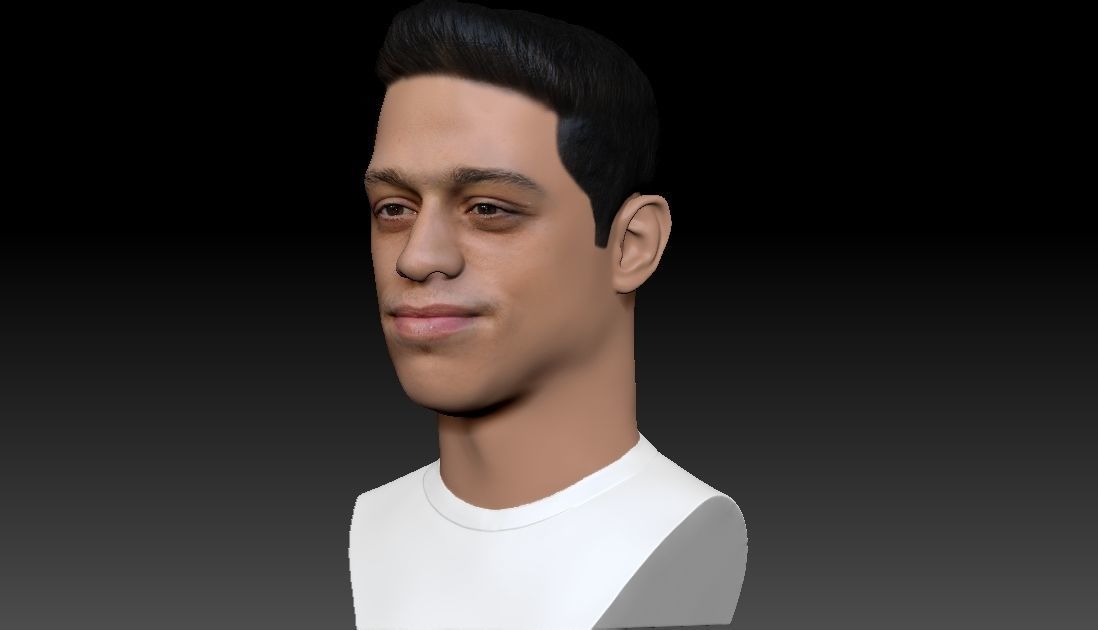 Pete Davidson bust ready for full color 3D printing 3D print model_2
