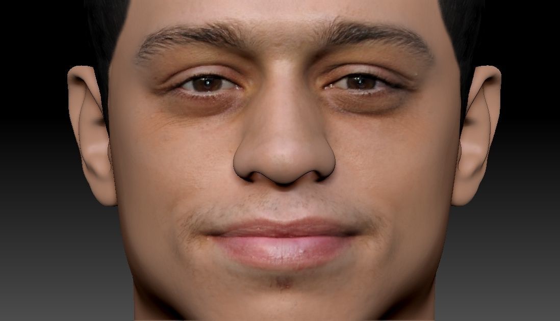 Pete Davidson bust ready for full color 3D printing 3D print model_11