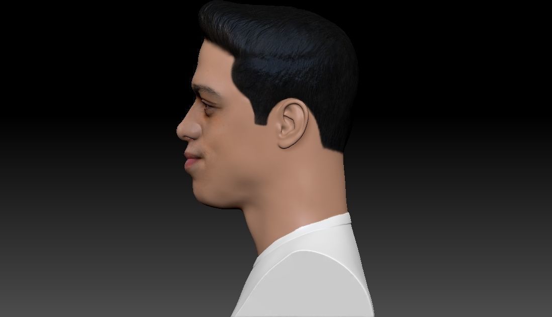 Pete Davidson bust ready for full color 3D printing 3D print model_4