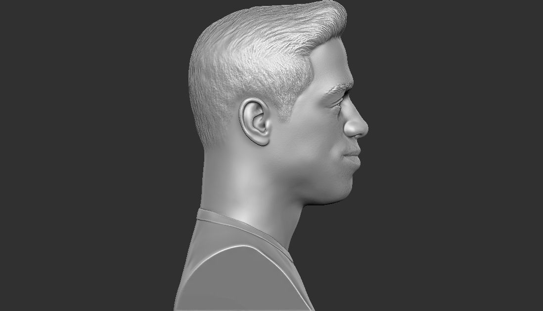 Pete Davidson bust ready for full color 3D printing 3D print model_28