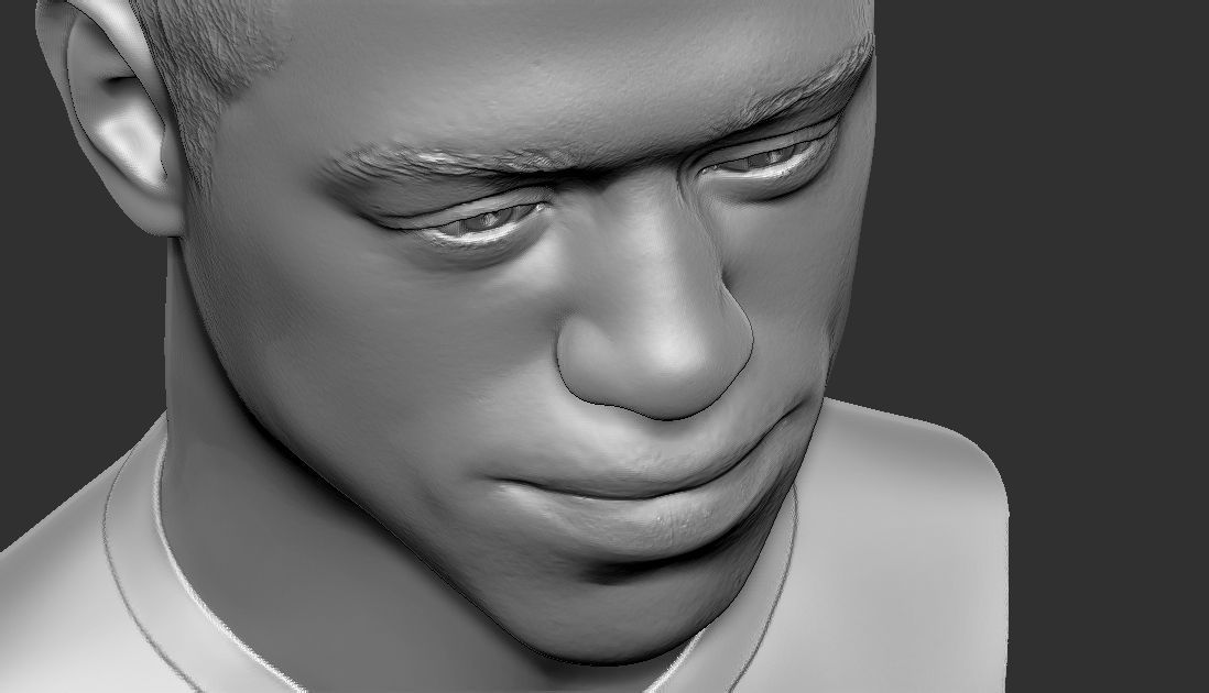 Pete Davidson bust ready for full color 3D printing 3D print model_40