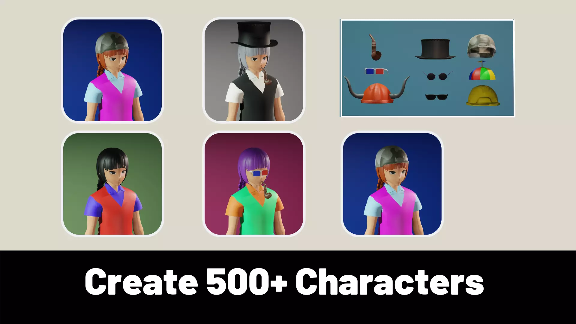 3d NFT Characters - Series IV Low-poly 3D model_0